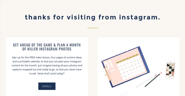 custom instagram landing page - free instagram followers elink