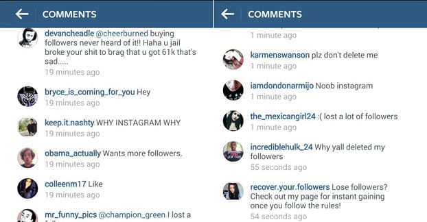 spam instagram comments - how can you tell if someone bought instagram follower