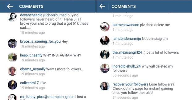 spam instagram comments - instagram spam followers