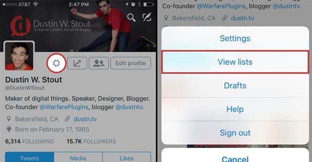 Twitter Lists Example