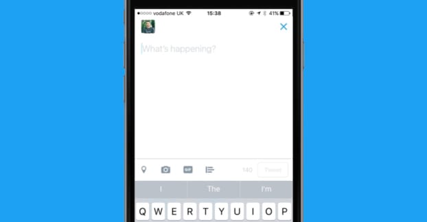 Tweeting iPhone
