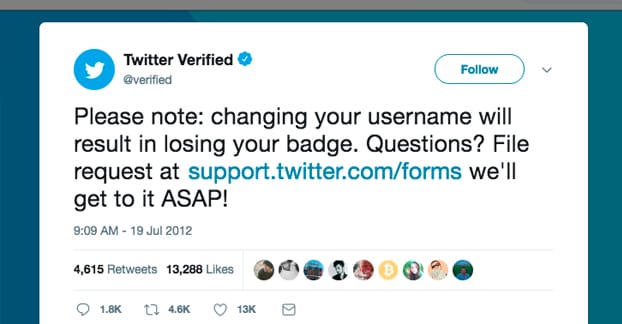 Twitter Official Note