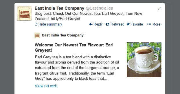 Twitter Sponsored Ad