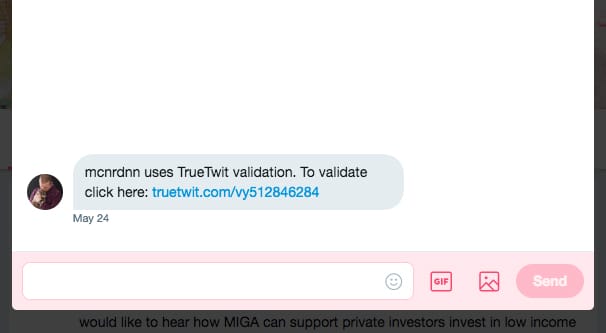 TrueTwit Validation Tweet