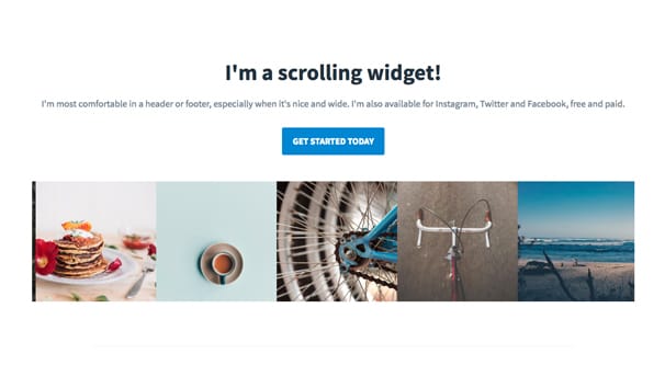 Scrolling IG Widget