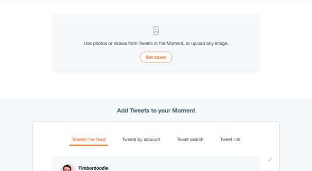 Add to Twitter Moment