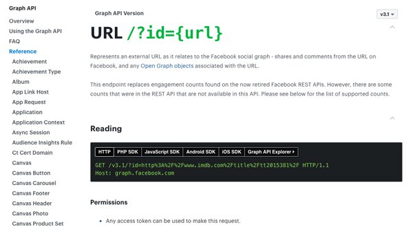 API Social Update