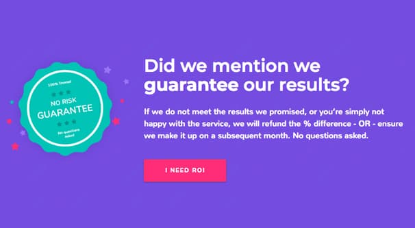 Guaranteed Results Banner