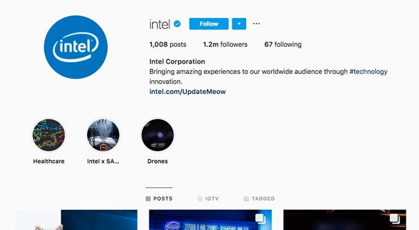 Intel Instagram