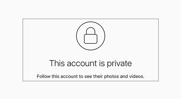 Private Account on IG