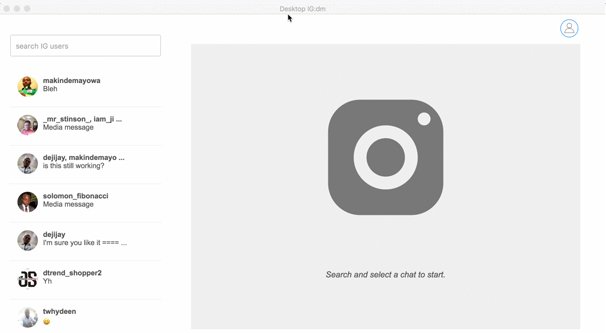 Start an Instagram Direct Message