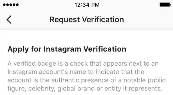 Applying for IG Verification