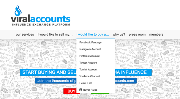 Buying and Selling Accounts
