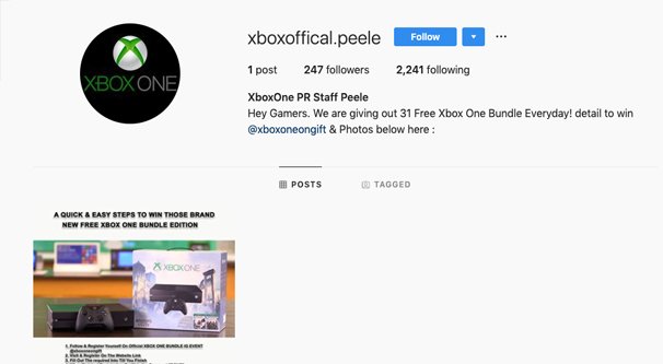 IG Spam Account