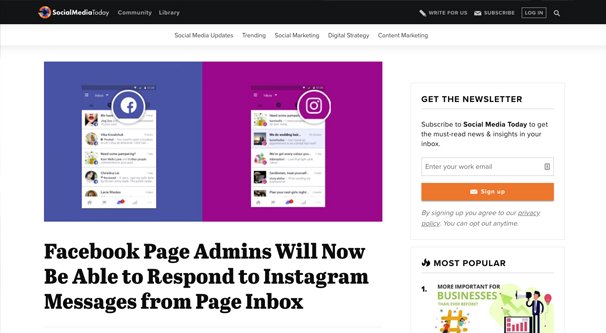 Instagram and Facebook in One Place