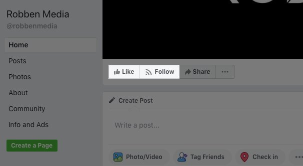 Like or Follow a Page