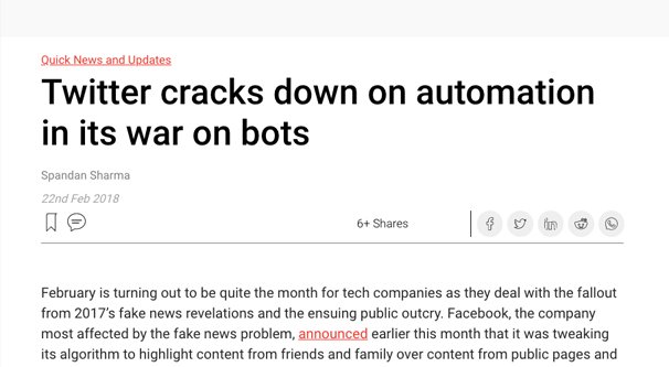 Twitter Cracking Down on Automation