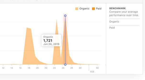 Organic vs Paid Reach Example 2