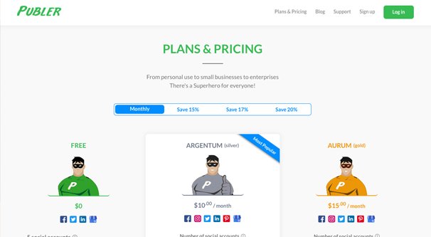 Publer Pricing